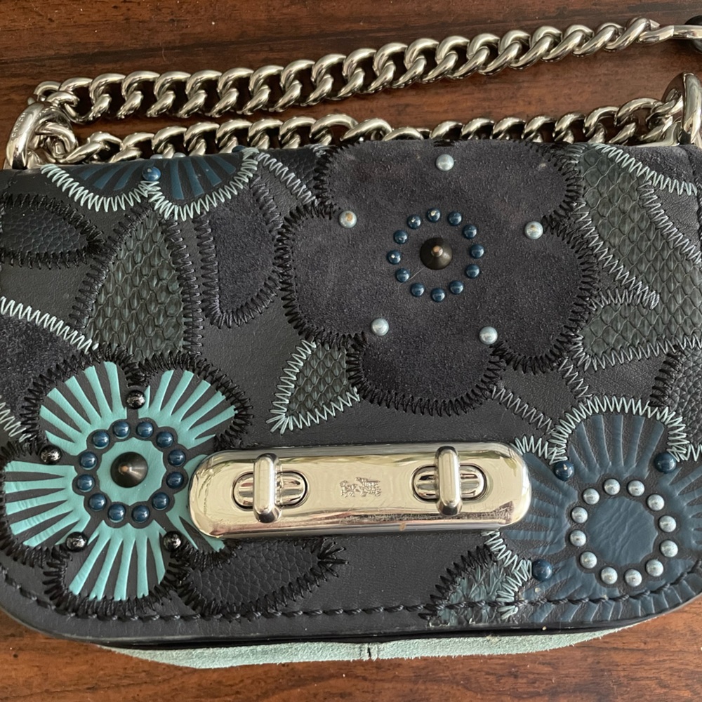 Coach Swagger Shoulder Bag Patchwork Tea Rose - image 2